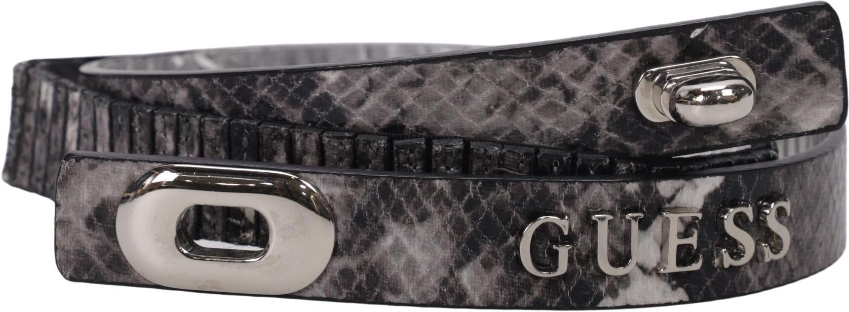 Guess Damen Gürtel, Grau, Gr. 80, Kunstleder - Second Hand