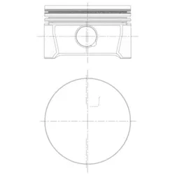 Kolben MAHLE 028 PI 00126 002 für VW Touran Caddy III