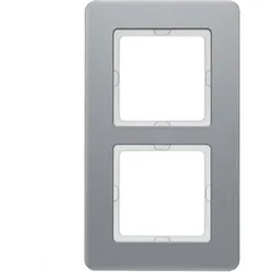 Berker Abdeckrahmen Q.7, 2-fach (aluminium gestrahlt)