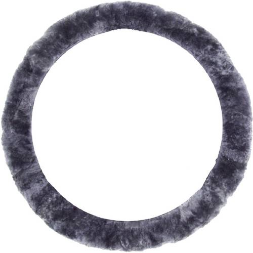 IWH Lenkradbezug (L x B x H) 350 x 350 x 40mm Echtes Lammfell Anthrazit 35 - 41cm