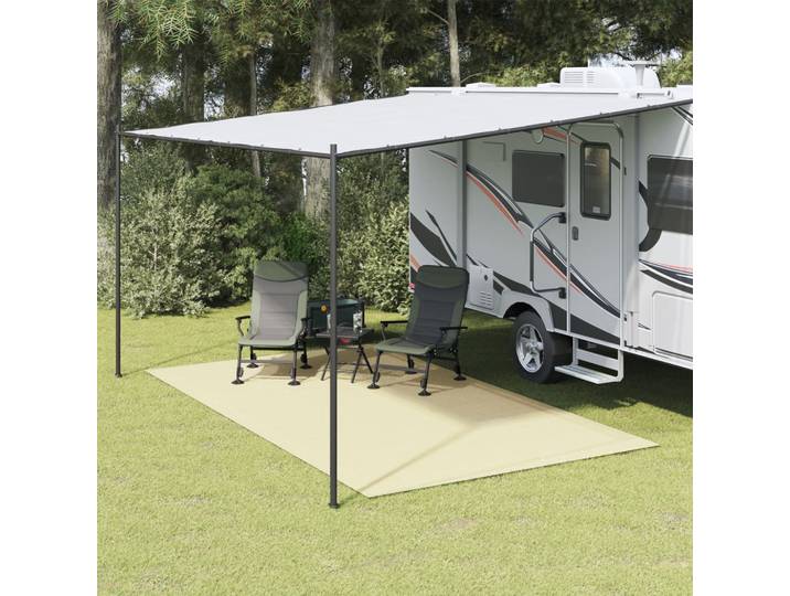 vidaXL Zeltteppich Creme 4,5x2,5 m