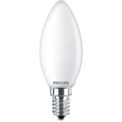 PHILIPS LED Classic E14 4,3W (40W) CW 470lm matt Kerze