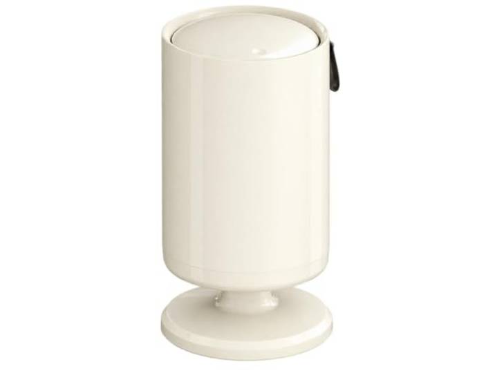 WSJJXS Mülleimer mit Rollen und Druckdeckel Abfalleimer UK, Doppelter Inneneimer, Leichte Reinigung, Geruchsschutz(White,Style A 10L)