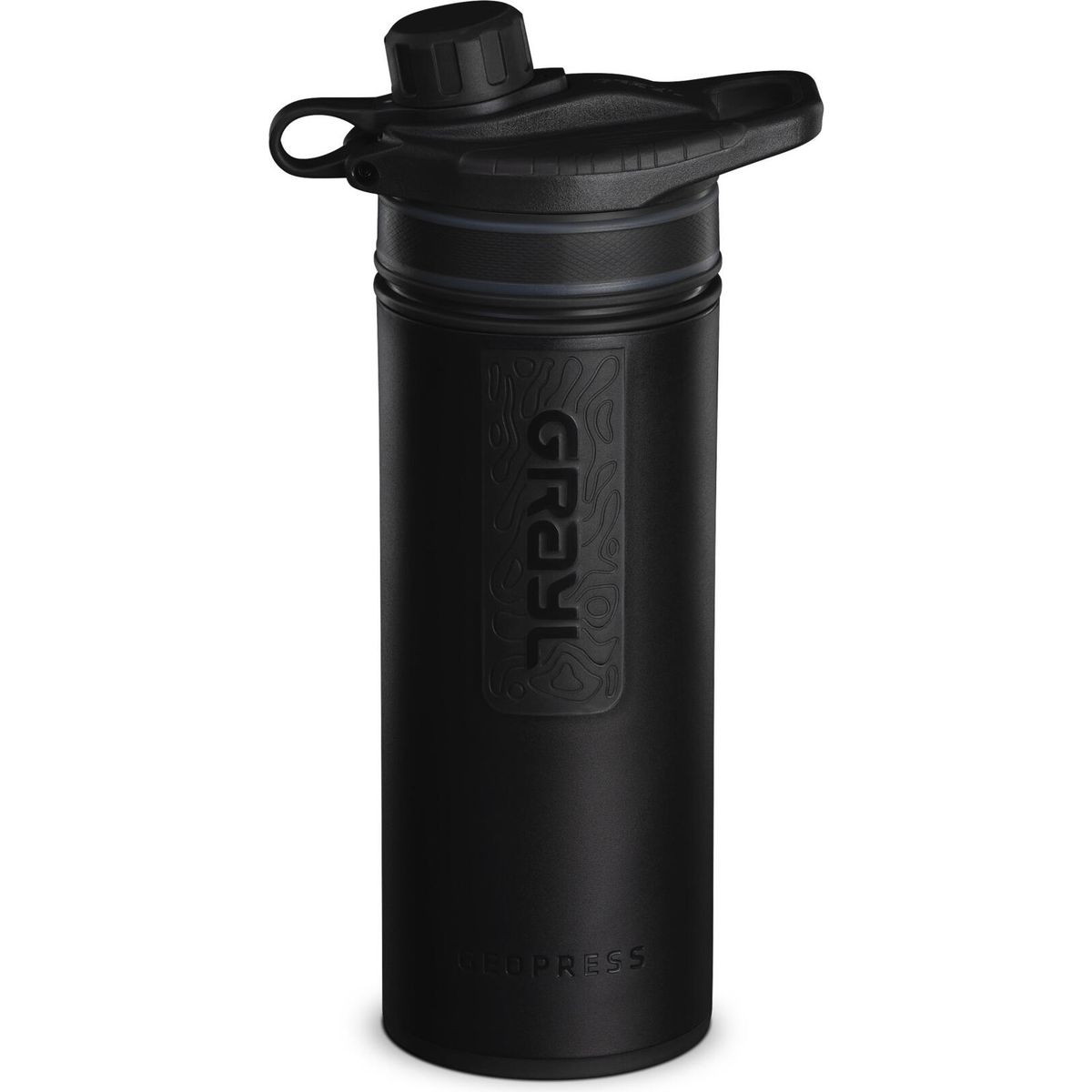 Grayl Geopress Wasserfilterflasche covert black (COV-hardware) 400-COV
