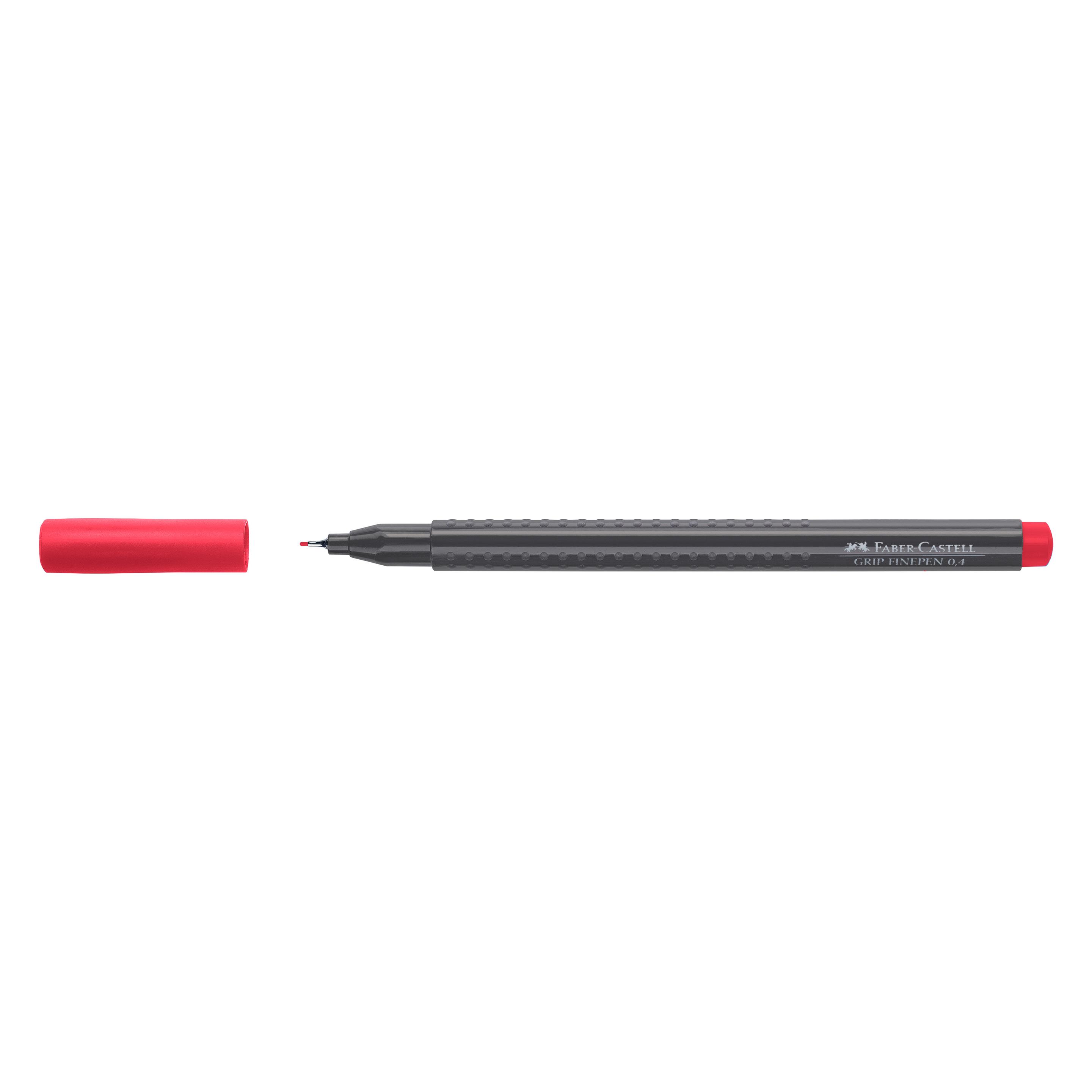 Faber-Castell Finepen Grip 0.4 permanent karmin (1x) (151626)