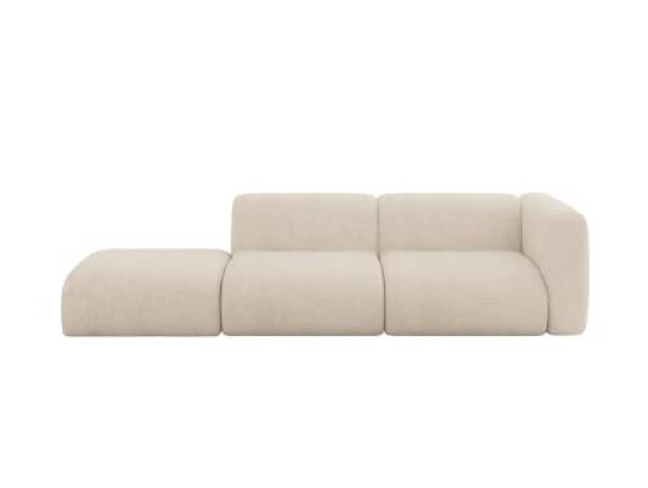 ALTDECOR Sofa Couchsofa MIRA-S3 296x89x70 - Beige Corner Sofa Bett Eckcouch Couch Wohnlandschaft Cauchsofa