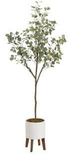 Kate and Laurel Eudora Faux Eucalyptus Tree