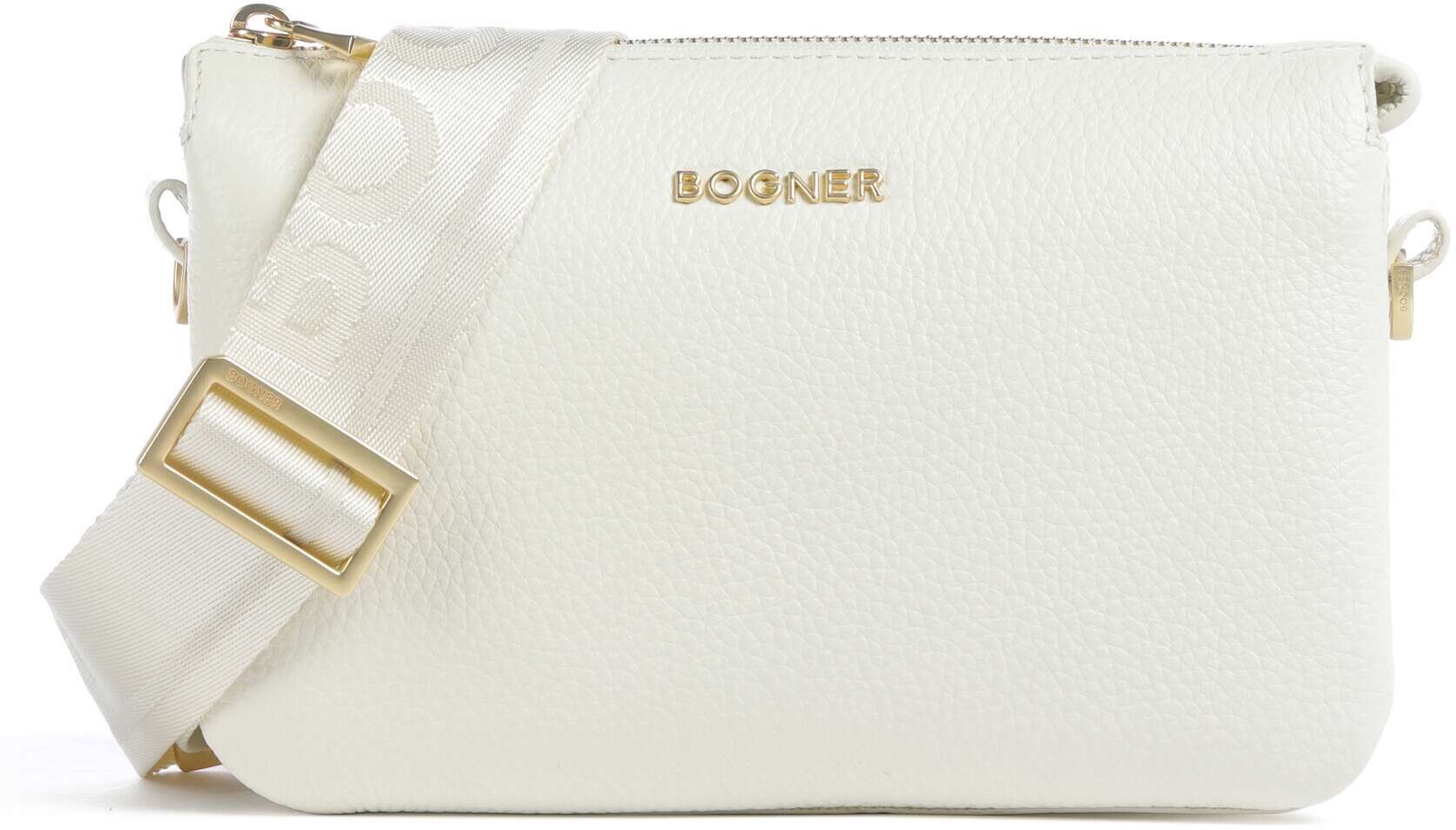 Bogner Wallis Taja Umhängetasche aus Leder, weiß