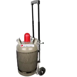 GOK Transportsicherung (Flaschenwagen) TROLLEY mit 11 Kg Propangasflasche (leer)