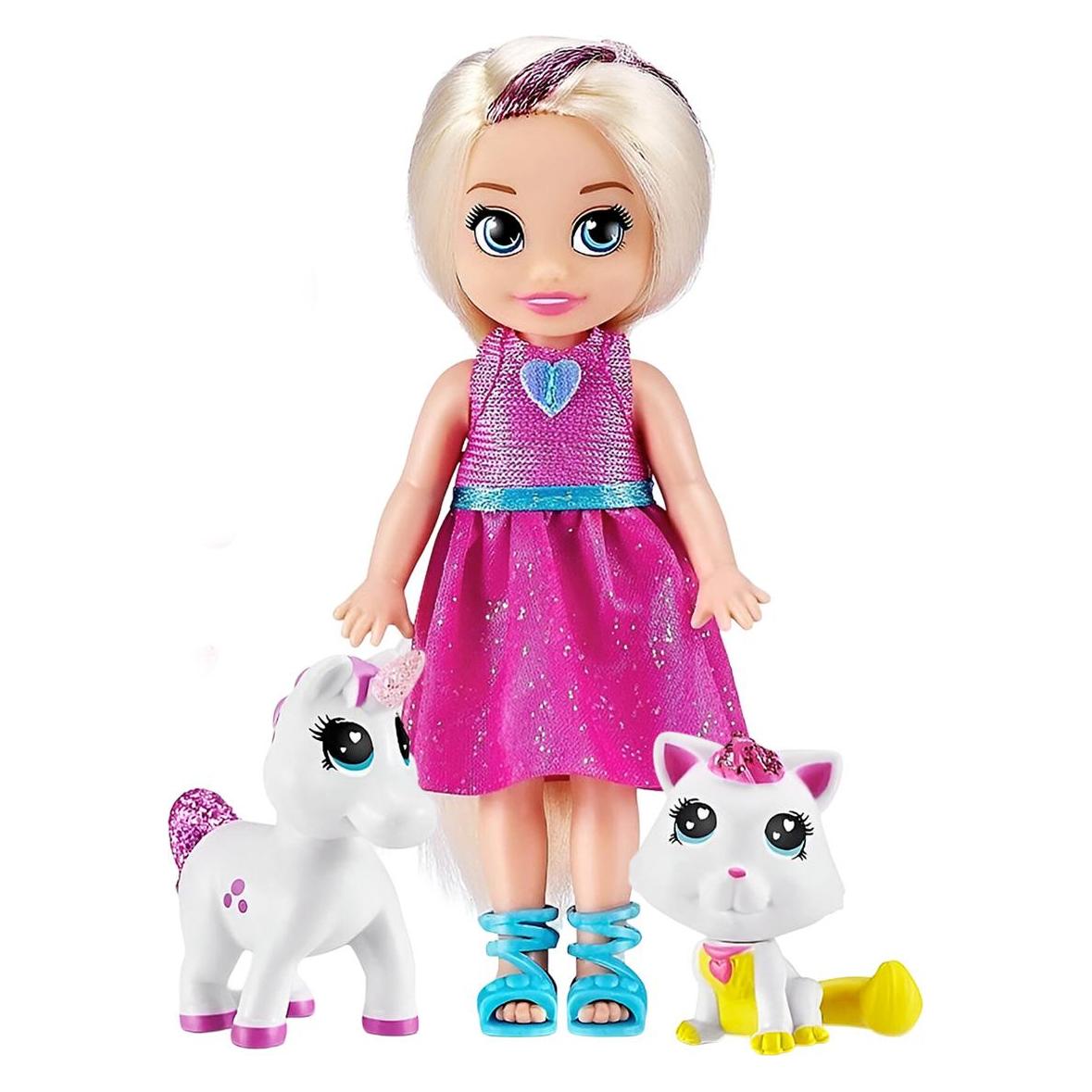 BigBuy Fun Puppe Sparkle Girlz 12 cm Einhorn Fee (100522)