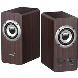 Genius SP-HF400 Lautsprecher Dunkelbraun, PC Lautsprecher, Braun