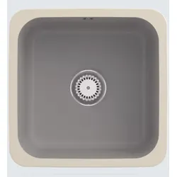Villeroy & Boch Villeroy&Boch Spülbecken, Küchenspüle Cisterna 50 Fossil 450x450mm, Unterschrankbreite 50cm