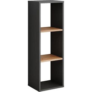 Vicco Bücherregal Orlando, anthrazit / eiche, aus Holz, 3 Fächer, 30 x 90,5 x 24cm