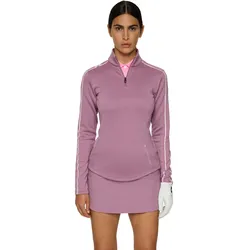 J. LINDEBERG Layer Nefe 1/4 Zip, lila