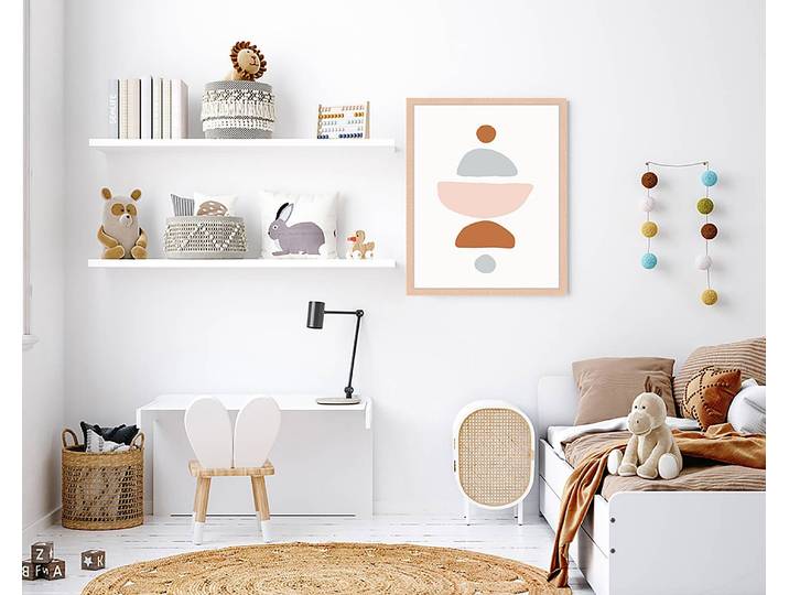 Bild Abstract Shapes 43 x 53cm Multicolor