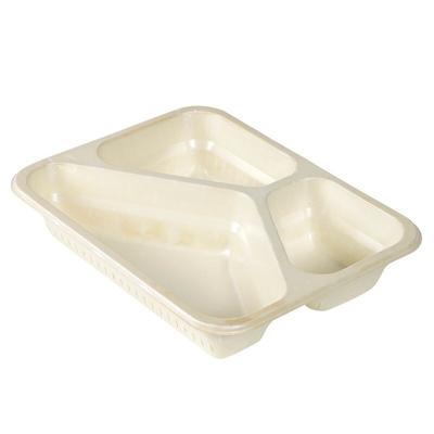 168x DUNIFORM Schale Faser 227 x 178 x 45 mm Natürlich 3-Teilung