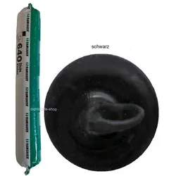 Ramsauer 640 Dicht Kleber schwarz 1K Hybrid Klebstoff 888g/600ml Beutel