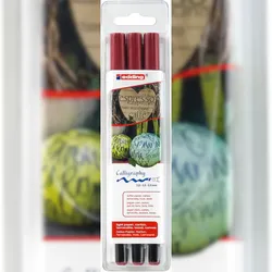 edding 1255 Kalligrafiestift karmesin 2 bis 5 mm (3 Blister)