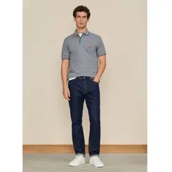 Hackett London für Herren. HM5600236 Poloshirt Lrc Small Logo grau (M), Lässig, Baumwolle, Kurzarm