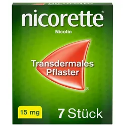 nicorette Nikotinpflaster mit 15 mg Nikotin zur Raucherentwöhnung, 7 Stück