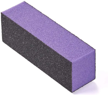 Trendy Discount Goods Sponge Nail Buffer Block, 3 Ways Sanding Buffing, Nail File Polishing Buffers For Professional Fingernail Art 100pcs purple