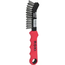 KS Tools Stahldraht-Bremssattel-Drahtbürste 2-reihig - 201.2320