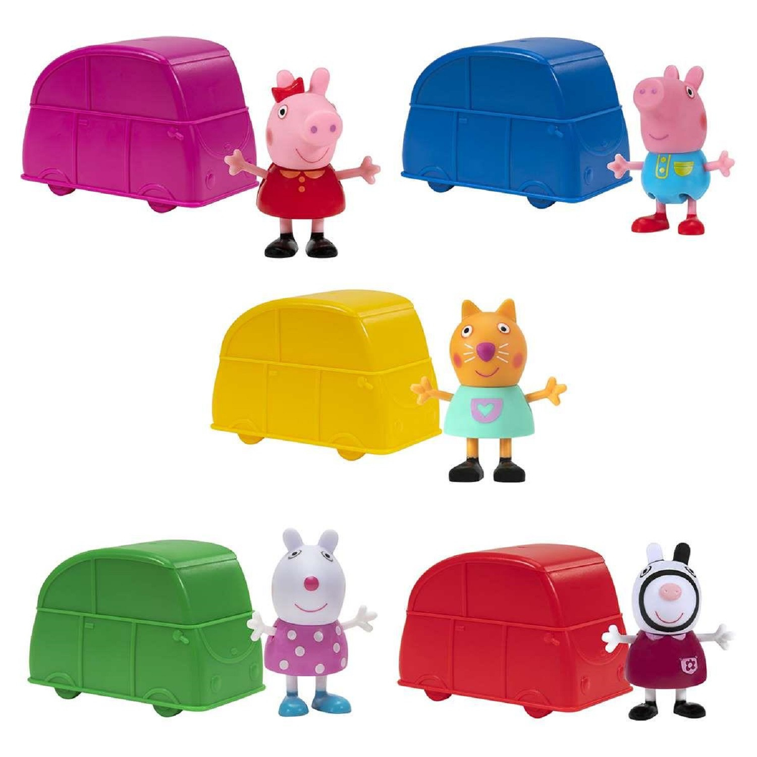 TM TOYS Peppa Pig Auto met figuurtje, 1 stuk (assortiment)