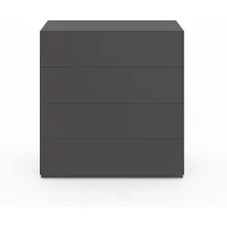 Create Kommode mit 4 Schubkästen Black Bodenplatte