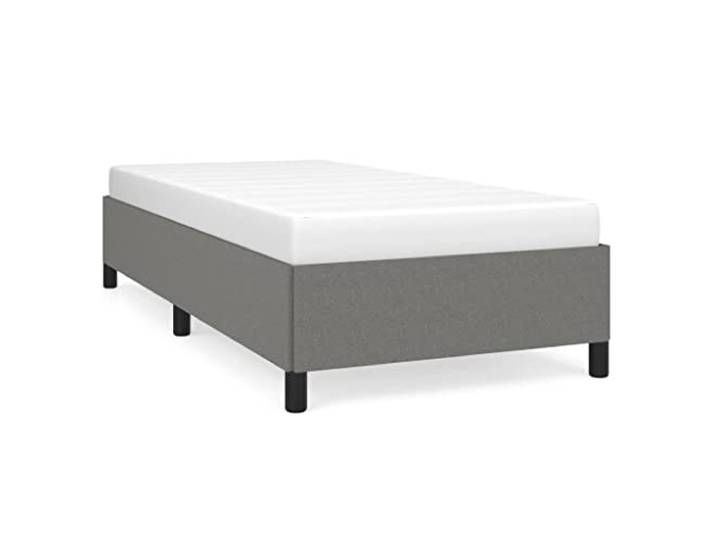 PUGYNBK Bettgestell ohne Matratze, 90 x 190 cm Atmungsaktiver Stoff, robuste Füße, Lattenrost, inkl. Montageanleitung