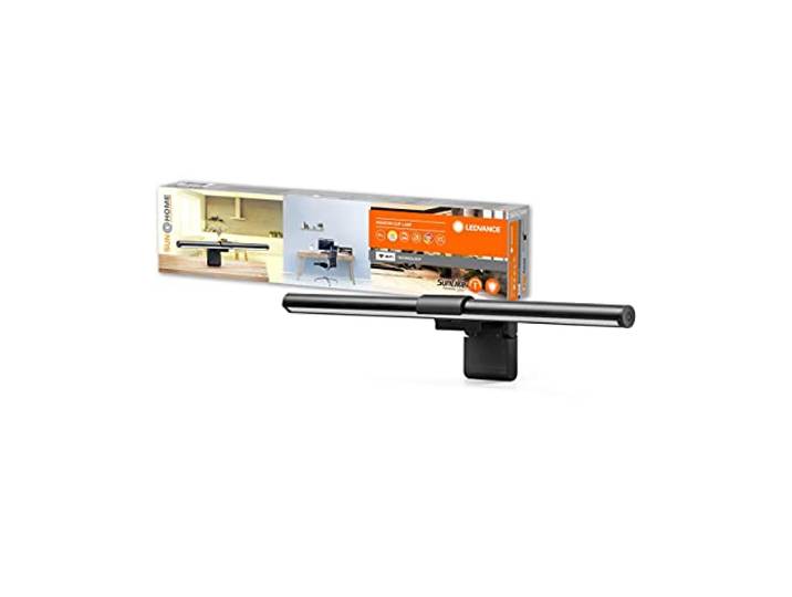 LEDVANCE SUN@HOME LED Monitorlampe schwarz mit WIFI 45cm lang und 9,5cm hoch, 2,5 W, 35 Lm, 2200-5000K, CRI>95, WIFI Monitorleuchte mit Alexa, google oder per App bedienen und Biorhythmusfunktion