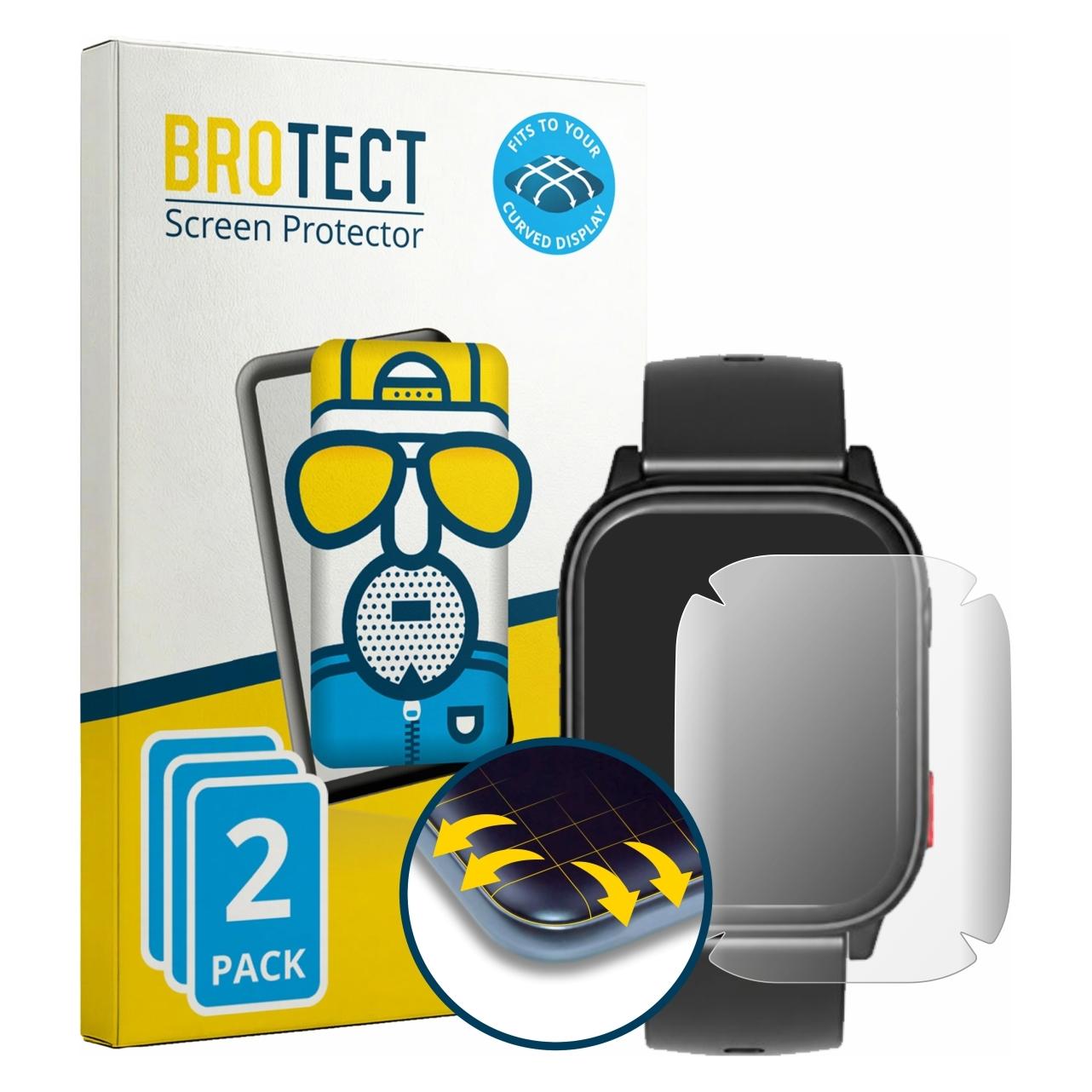 Brotect Fullscreen für NikuTRAX NC94S Schutzfolie Displayschutz Folie Matt Entspiegelungsfolie (5664941)