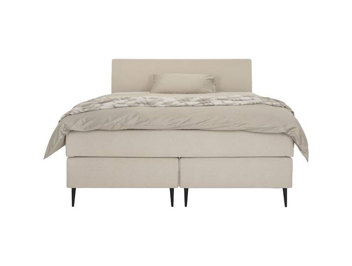 Boxspringbett President beige Stoff 160 x 200 cm - Möbel Konfigurator: Traummöbel individuell zusammenstellen - Boxspringbett