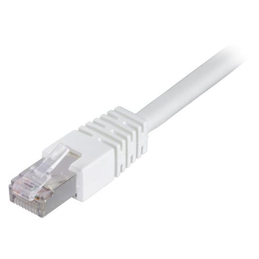 Deltaco F/UTP Cat6 patchkabel LSZH 0.7m vit (F/UTP, CAT6, 0.75 m) (STP-607V)
