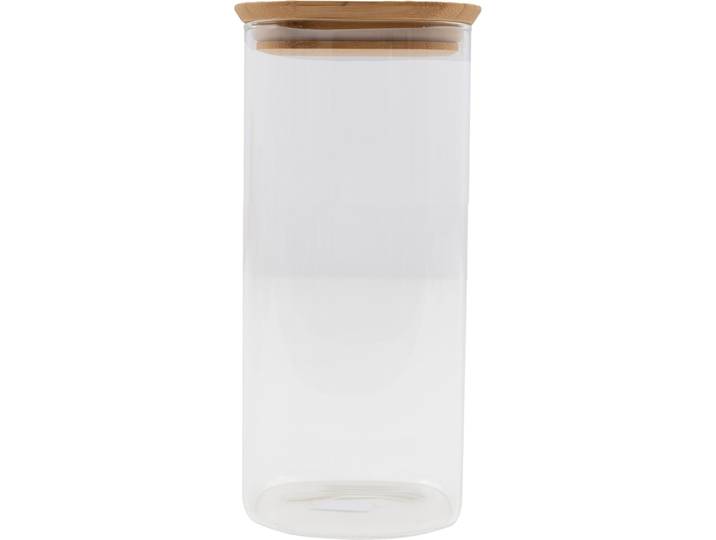 POINT-VIRGULE Vorratsdose Kitchen 1 Stk Glas/Bambus T 10 cm Set - Farbe: Holz/transparent