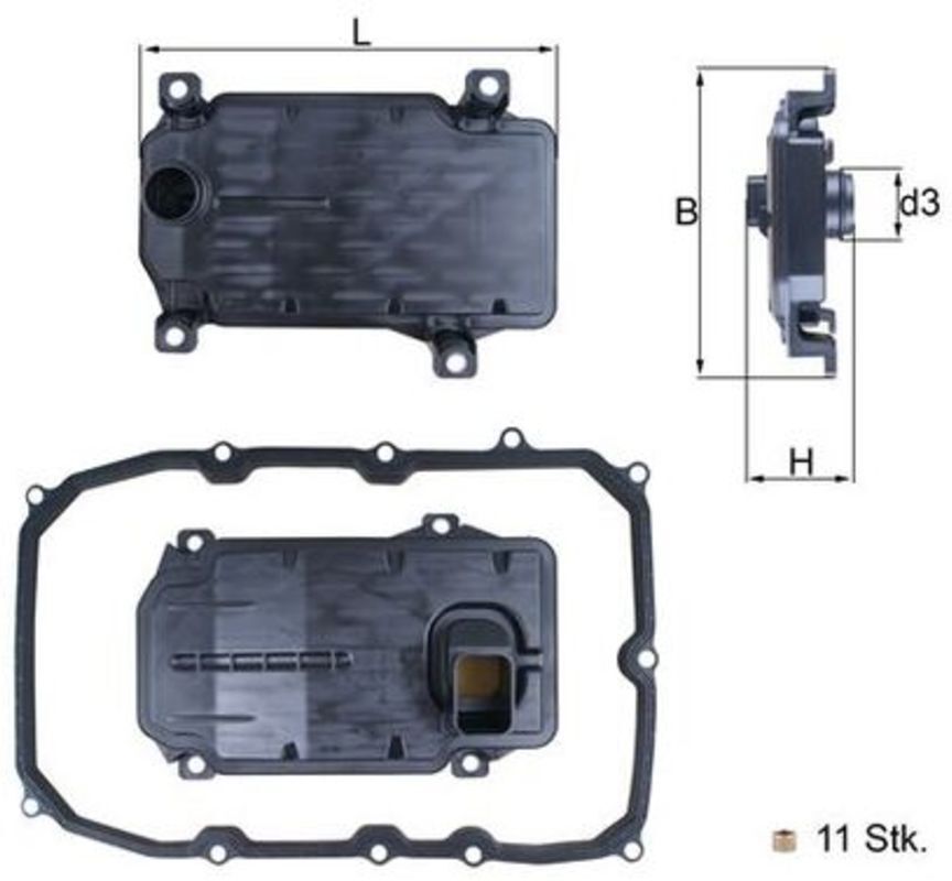 Knecht Filtro idraulico, cambio automatico HX 187KIT