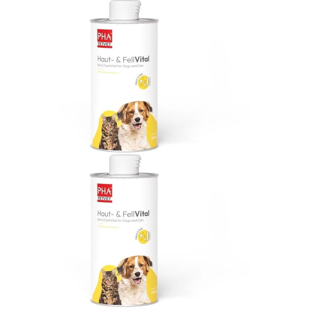 PHA Haut- und FellVital flüssig f.Hunde 2x 2x250 ml Flüssigkeit