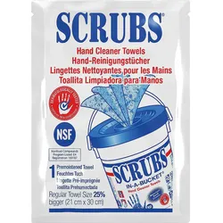 Handreinigungstuch SCRUBS, Sachet mit 1 Tuch