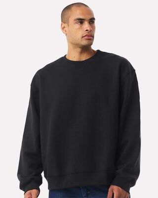 Bella + Canvas 4711 10 oz. Heavyweight Crewneck Sweatshirt in Vintage Black size Small   Fleece