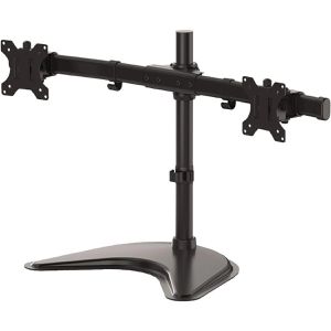 Fellowes Monitorhalterung Seasa, VESA 75x75 & 100x100 mm, für Tisch, höhenverstellbar, drehbar, bis 27 Zoll, 2 Monitore