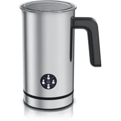 Arendo Milchaufschäumer elektrisch, Doppelwandgehäuse, 4 Programme, Antihaftbeschichtung, 500 W, Heiß & Kaltaufschäumen (150 & 300 ml)