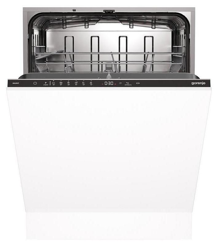 Gorenje G400 Vollintegrierbarer Geschirrspüler, 60 cm, Voll integriert, Standardgröße (60 cm), Schwarz, Touchsteuerung, 2 Korb/Körbe, Korb