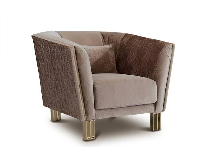 JVmoebel Sessel Design Sessel Japandi Stil Holz Weib Modern. (1-St), Made in Europa