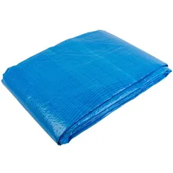 Robuste Abdeckplane, 2x3m, blau, Polyethylen-Gewebe mit Aluminium-Ösen - Wetterfester Schutz für Garten, Bau & mehr