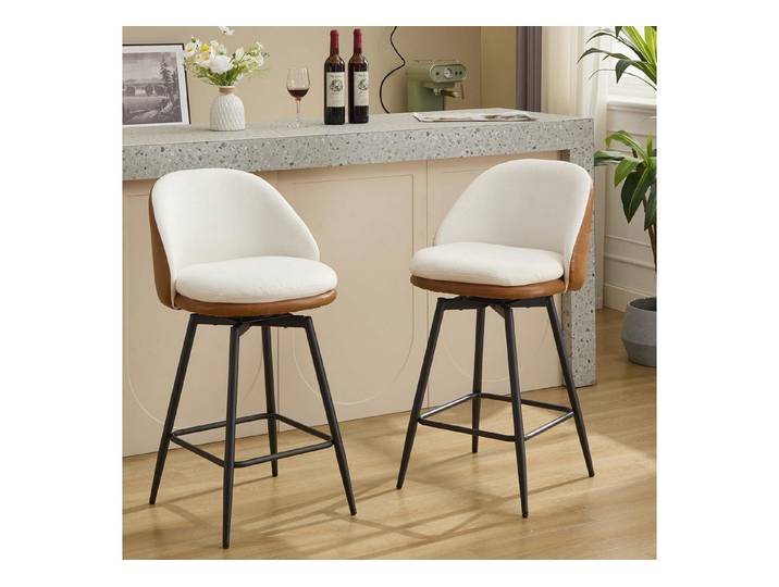 GarveeMore Barhocker Barhocker-Set aus 2 Barstühlen für Küche, Theke und Esszimmer