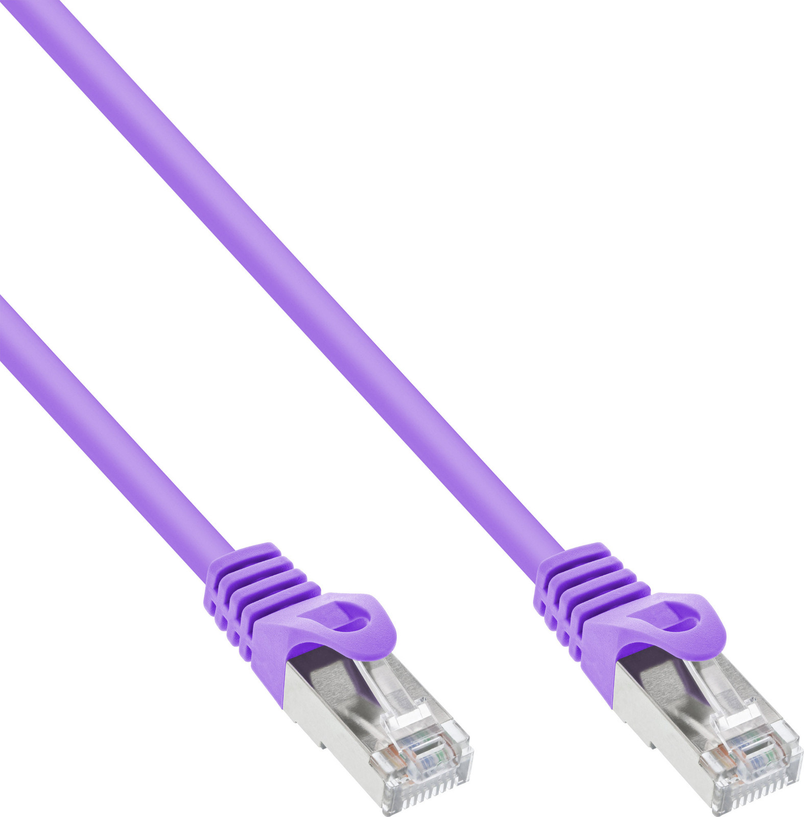 InLine 72502P Cat5e S-FTP netwerkkabel, 2 meter, paars