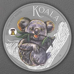 Silbermünze 1oz "Koala" 2026 (koloriert) ANA World's Fair of Money Special (Australien)