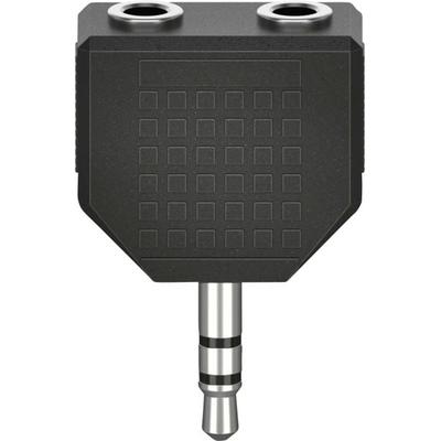 Hama 00205191 Klinke Audio Adapter [2x Klinkenbuchse 3.5 mm - 1x Klinkenstecker 3.5 mm] Schwarz