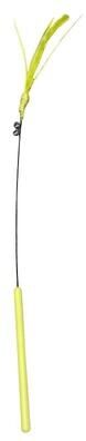 Uplift Picks Long Pole Feather Cat Teaser Stick With Sound For Interactive Kitten Play yellow