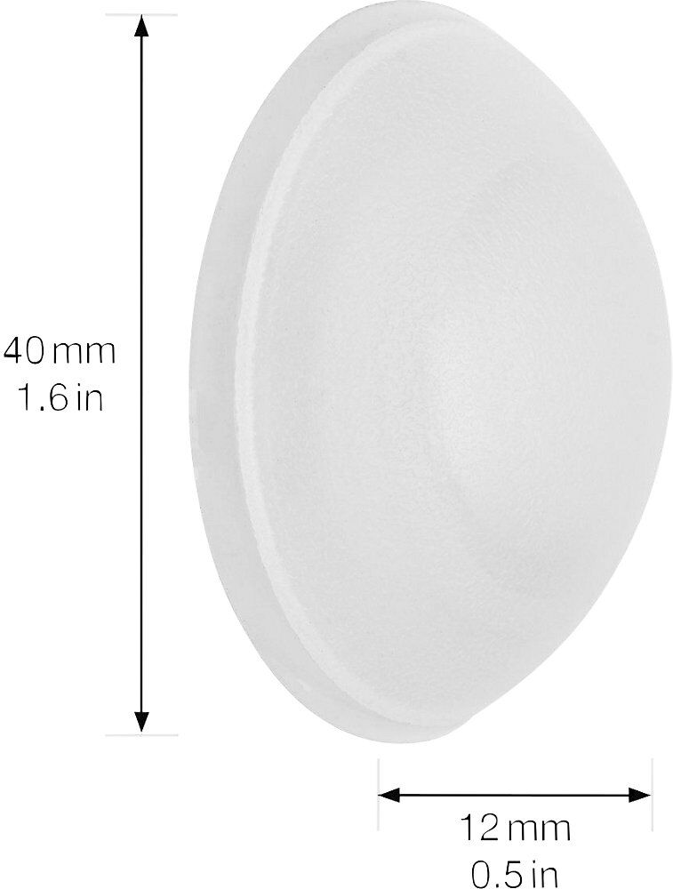 Wandpuffer, Beutel / Karte, Ø 40 mm, 5 Stk, Höhe 12 mm, satiniert Wagner