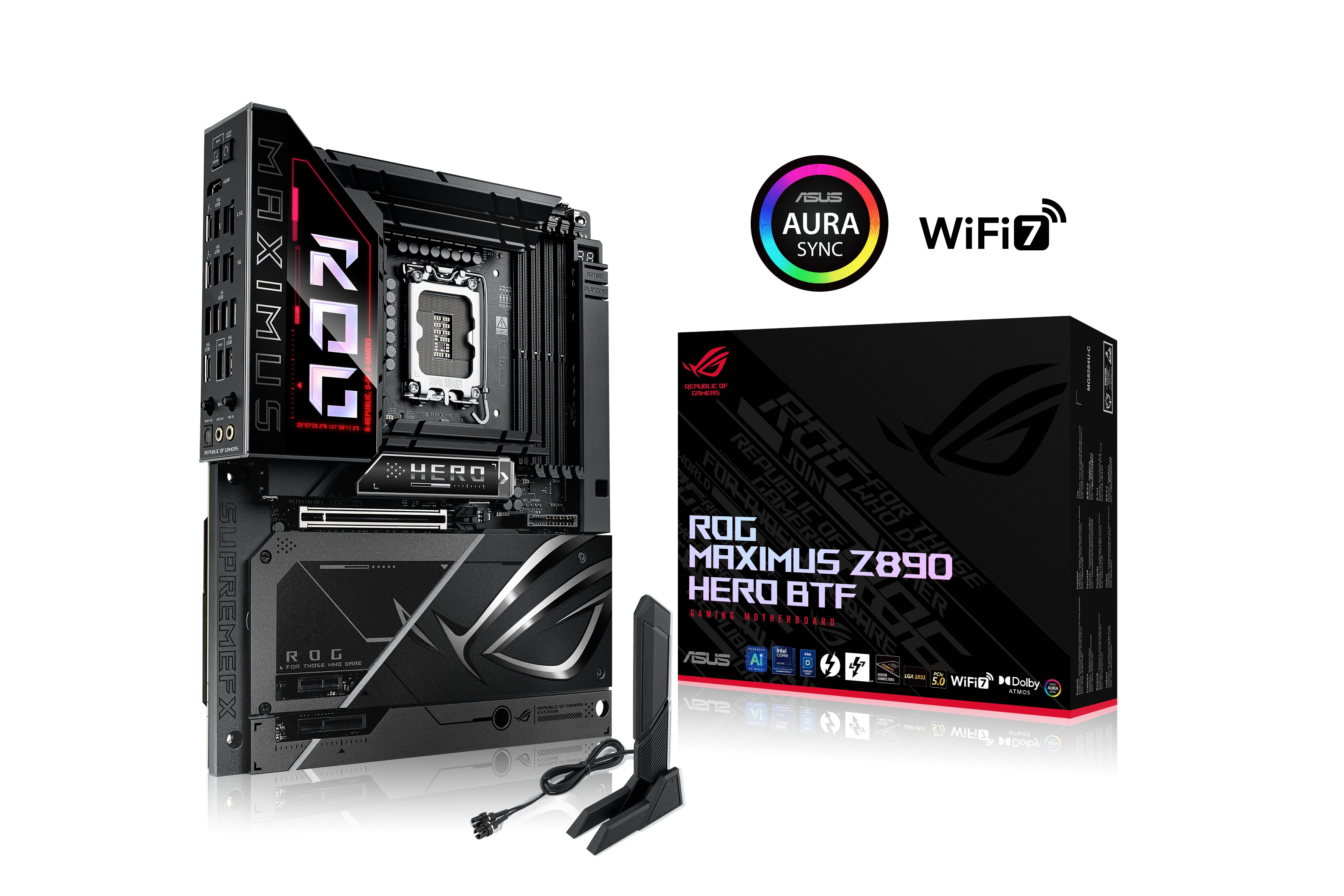 ASUS ROG MAXIMUS Z890 HERO BTF ATX Mainboard - Sockel 1851